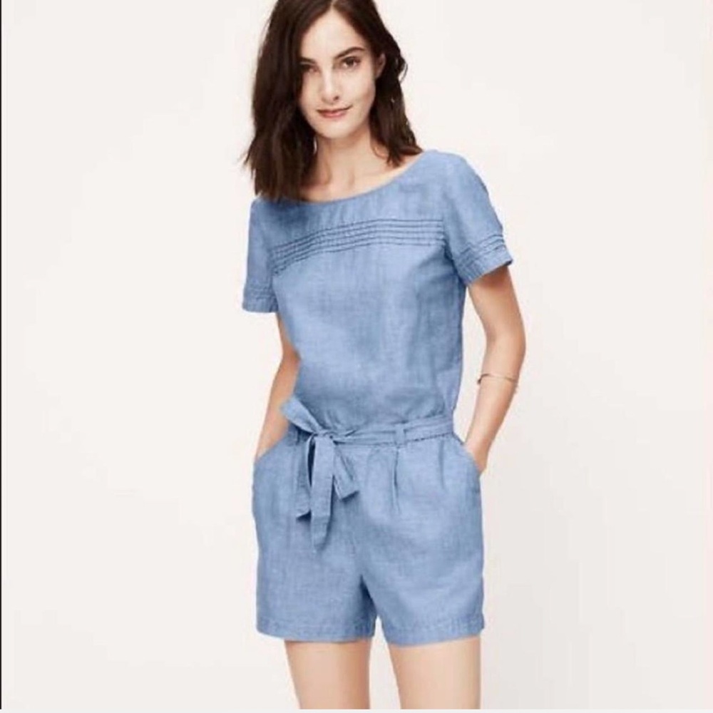 LOFT Romper, Cotton & Linen, New with Tag